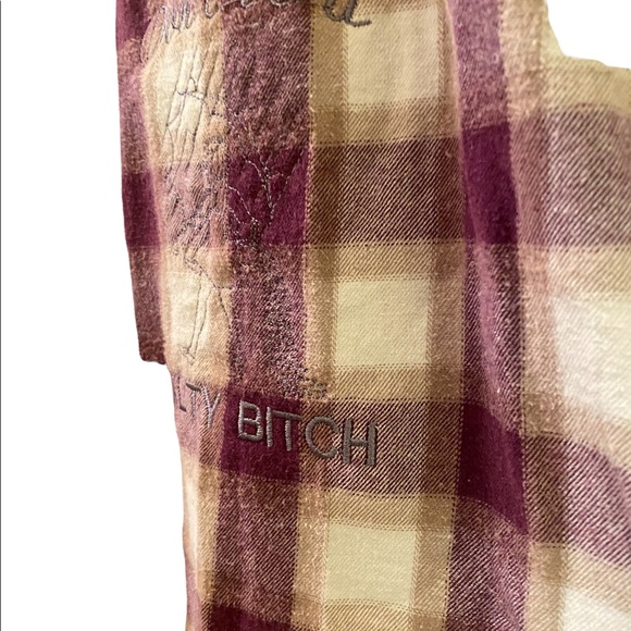 Flannel Dip Dye bleached
